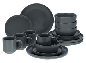 4045486258763 - Kombiservice CREATABLE Nordic Grau Matt Geschirr-Sets Gr 16 tlg grau Geschirr-Sets für 4 Personen seidenweich mit angenehmer Haptik Scandi Style