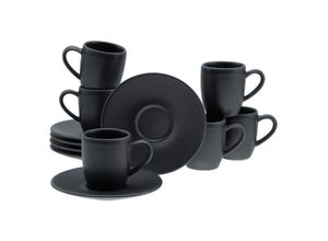 4045486330445 - CreaTable Espressotassen 12-tlg Soft Touch schwarz