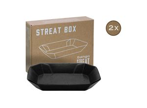 4045486339585 - CreaTable Box 2-tlg Streat Food schwarz