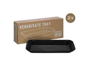 4045486339592 - CreaTable Tray Kebab 2-tlg Streat Food schwarz