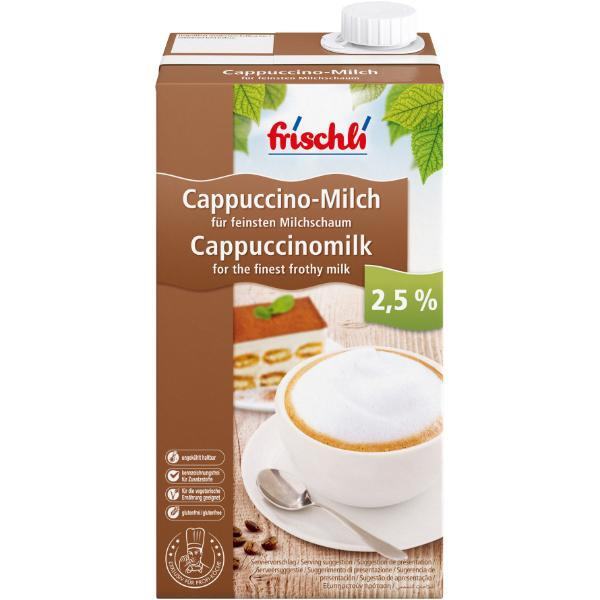 4045500011633 - Cappuccino-Milch ultrahocherhitzt 25% Fett im Milchanteil 1 Liter 4045500011633 Frischli