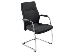 4045513005070 - Besucherstuhl NERO LUX schwarz   chrom mit Armlehnen Freischwinger 4045513005070 Nowy Styl