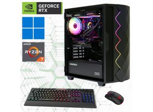 4045643070818 - GAMEMAX Gaming-PC Diamond BK 7081 Computer DDR5 PCIe SSD Gen4 Windows 11 Gr Microsoft Windows 11 Home (64 Bit) 16 GB RAM 1000 GB SSD schwarz Gaming PCs