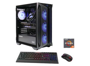 4045643071037 - GAMEMAX Gaming-PC Brufen C1 7103 Computer DDR5 4060Ti (16GB) PCIe SSD Gen4 Windows 11 Gr Microsoft Windows 11 Home (64 Bit) 16 GB RAM 1000 GB SSD schwarz Gaming PCs