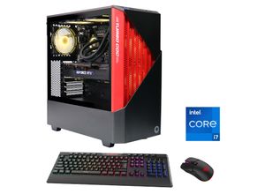 4045643071112 - GAMEMAX Gaming-PC Contac BR 7111 Computer DDR5 4060Ti (16GB) Windows 11 Gr Microsoft Windows 11 Home (64 Bit) 16 GB RAM 1000 GB SSD schwarz (schwarz rot) Gaming PCs