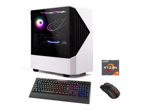 4045643071327 - HYRICAN Gaming-PC Horizon 7132 Computer DDR5 PCIe SSD Gen4 Windows 11 Gr Microsoft Windows 11 Home (64 Bit) 16 GB RAM 1000 GB SSD schwarz-weiß (weiß schwarz) Gaming PCs