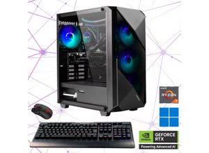 4045643073680 - HYRICAN Gaming-PC Striker 7368 Computer DDR5 RAM Windows 11 Gr Microsoft Windows 11 Home (64 Bit) 32 GB RAM 1000 GB SSD schwarz