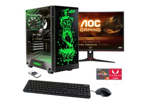 4045643123699 - E (A bis G) HYRICAN Gaming-PC-Komplettsystem Rockstar SET02369 Computer-Komplettsysteme inklusive 27 Curved Monitor AOC C27G2ZEBK Gr Microsoft Windows 11 Home (64 Bit) 16 GB RAM 1000 GB SSD schwarz PC Sets Bestseller