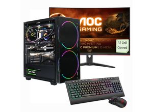 4045643124931 - G (A bis G) GAMEMAX PC-Komplettsystem Black Hole SET2493 Computer-Komplettsysteme Windows 11 Gr Microsoft Windows 11 Home (64 Bit) 32 GB RAM 2000 GB SSD schwarz