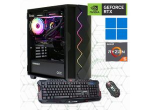 4045643271666 - GAMEMAX Gaming-PC Computer Windows 11 Gr Microsoft Windows 11 Home (64 Bit) 16 GB RAM 1000 GB SSD schwarz (diamond bk) Gaming PCs