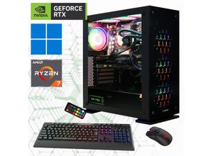 4045643271765 - GAMEMAX Gaming-PC Onyx II 7176 Computer DDR5 PCIe SSD Gen4 Windows 11 Gr Microsoft Windows 11 Home (64 Bit) 16 GB RAM 1000 GB SSD schwarz Gaming PCs