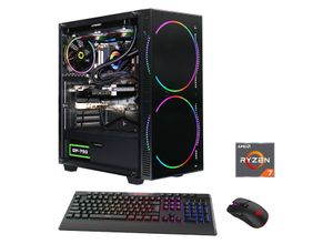 4045643271901 - GAMEMAX Gaming-PC Black Hole 7190 Computer DDR5 PCIe SSD Gen4 Windows 11 Gr Microsoft Windows 11 Home (64 Bit) 16 GB RAM 1000 GB SSD schwarz Gaming PCs