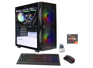 4045643271970 - GAMEMAX Gaming-PC Aero 7197 Computer Windows 11 Gr Microsoft Windows 11 Home (64 Bit) 16 GB RAM 1000 GB SSD schwarz Gaming PCs Bestseller