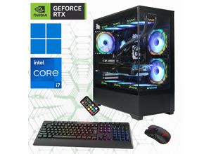 4045643272083 - GAMEMAX Gaming-PC Vista AB 7208 Computer DDR5 PCIe SSD Gen4 Windows 11 Gr Microsoft Windows 11 Home (64 Bit) 32 GB RAM 2000 GB SSD schwarz Gaming PCs