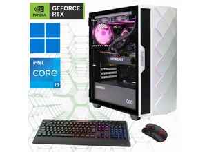 4045643272366 - GAMEMAX Gaming-PC Computer DDR5-RAM PCIe SSD Gen4 Windows 11 Gr Microsoft Windows 11 Home (64 Bit) 32 GB RAM 2000 GB SSD weiß (diamond wt 7236) Gaming PCs Bestseller