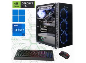 4045643272519 - GAMEMAX Gaming-PC Computer DDR5-RAM PCIe SSD Gen4 Windows 11 Gr Microsoft Windows 11 Home (64 Bit) 32 GB RAM 2000 GB SSD schwarz (draco xd 7251) Gaming PCs