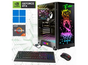 4045643273189 - HYRICAN Gaming-PC Rockstar 7318 Computer PCIe SSD Gen4 Windows 11 Gr Microsoft Windows 11 Home (64 Bit) 32 GB RAM 2000 GB SSD schwarz Gaming PCs