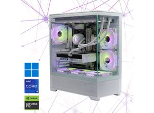 4045643273523 - GAMEMAX Gaming-PC ICE 7352 Computer DDR5 RAM PCIe SSD Gen4 Windows 11 Gr Microsoft Windows 11 Home (64 Bit) 64 GB RAM 2000 GB SSD weiß Gaming PCs