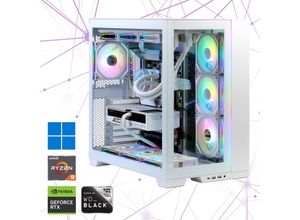 4045643273554 - HYRICAN Gaming-PC Pure White 7355 Computer DDR5 RAM  PCIe Gen4  Windows 11 Gr Windows 11 64 GB RAM 2000 GB SSD weiß