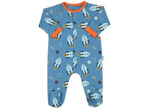 4045646168352 - Sigikid - Schlafstrampler ROCKET BEAR in blau Gr62