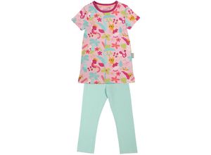 4045646186493 - Sigikid - Schlafanzug TROPICAL PARADISE 2-teilig lang in rosa mint Gr110