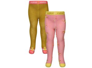 4045646238369 - Sigikid - Strumpfhose SCHWAN 2er-Pack in gelb rosa Gr122 128