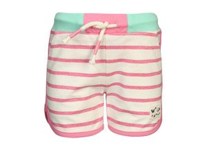 4045646267949 - Sigikid - Sweat-Shorts WILD gestreift in weiß pink Gr104