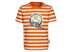 4045646270048 - Sigikid - T-Shirt SAFARI ADVENTURE gestreift in orange Gr110