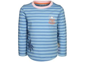 4045646273650 - Sigikid - Langarmshirt SUMMER gestreift in blau Gr104