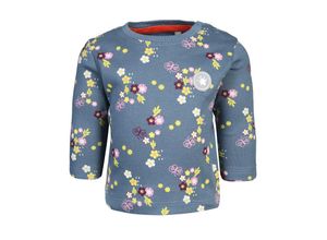 4045646283703 - Sigikid - Langarmshirt FLOWERY in blau Gr68