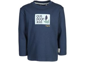 4045646287220 - Sigikid - Langarmshirt OUTDOOR KID in dunkelblau Gr110