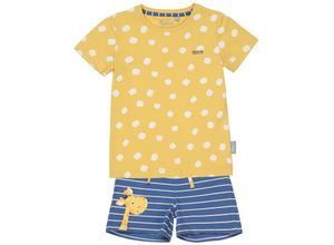 4045646312755 - Sigikid - Schlafanzug GIRAFFE kurz in gelb blau Gr92