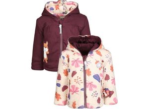 4045646316555 - Sigikid - Wendejacke AUTUMN LEAVES wattiert in beige Gr74