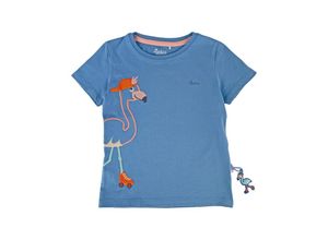 4045646334085 - Sigikid - T-Shirt M - SKATING FLAMINGO in blau Gr104