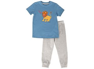 4045646338946 - Sigikid - Schlafanzug M - LION lang in blau Gr86