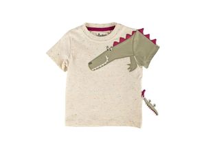 4045646342790 - Sigikid - T-Shirt B - WILD CROCODILE HEAD in beige Gr62