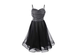 4045782443115 - GOL® Cocktailkleid Herz-Ausschnitt knielang für Kinder schwarz 158