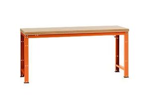 4045916088038 - Werkbank Profi Standard Tischplatte Multiplex B 2000 x T 700 rotorange