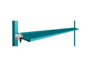 4045916127867 - Neigbare Ablagekonsole für Reihe Universal oder Profi Nutztiefe 345 mm für Tischbreite 2000 mm wasserblau