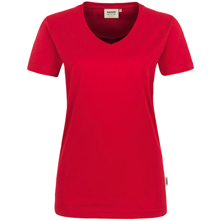 4045981068249 - Women-V-Shirt Performance Single Jersey 50% Baumwolle   50% Pol