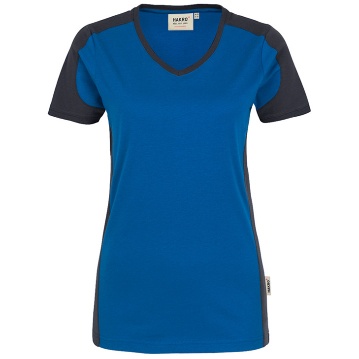 4045981089947 - Women-V-Shirt Contrast Performance 50% Baumwolle 50% Polyeste 4045981089947 - Women-V-Shirt Contrast Performance 50% Baumwolle 50% Polyeste