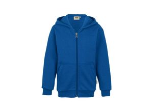 4045981107221 - Kinder Kapuzen-Sweatjacke Premium royalblau 164 - Hakro