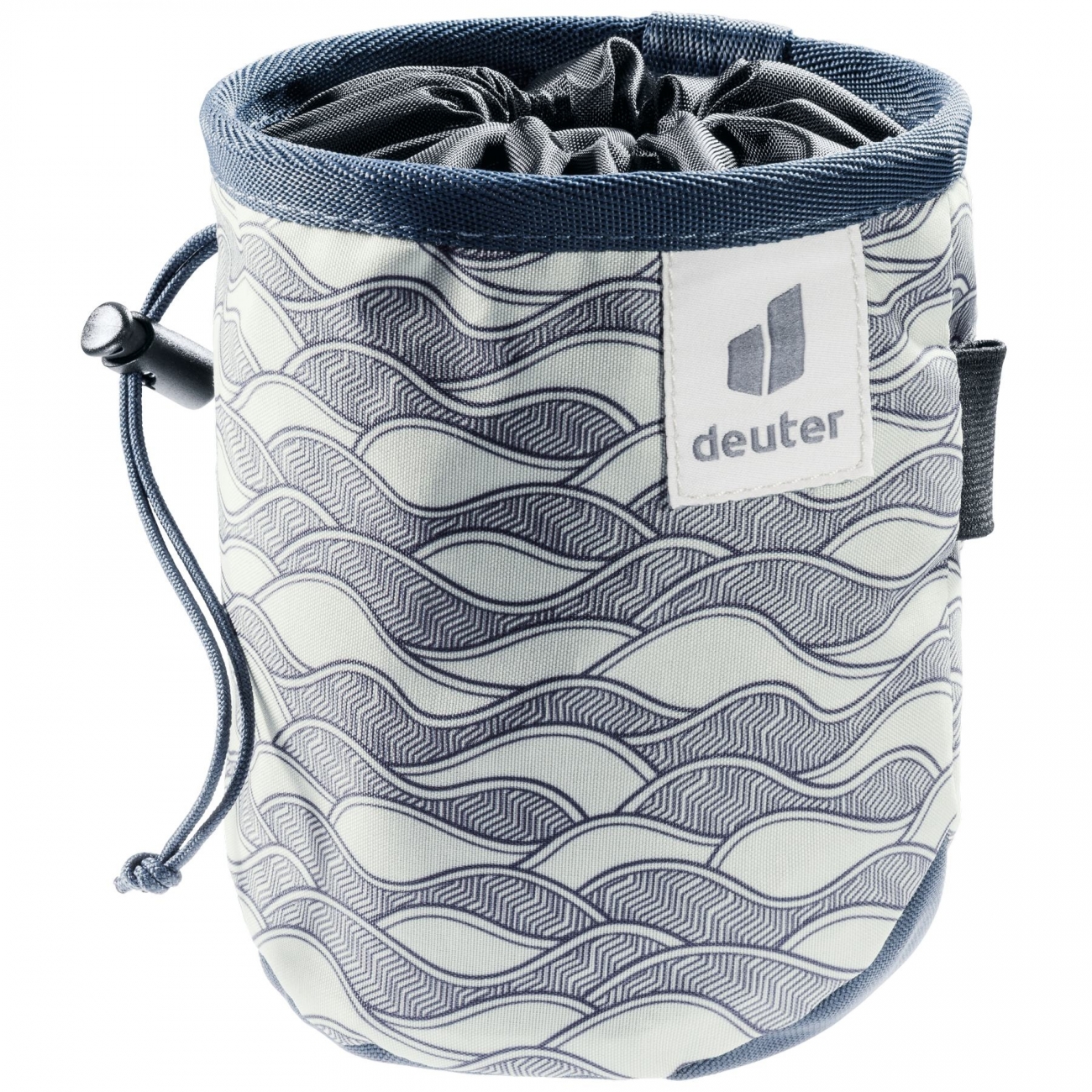 4046051124551 - Chalkbag Gravity Grau Bone Waves Marine Klettern Bouldern PFAS-frei