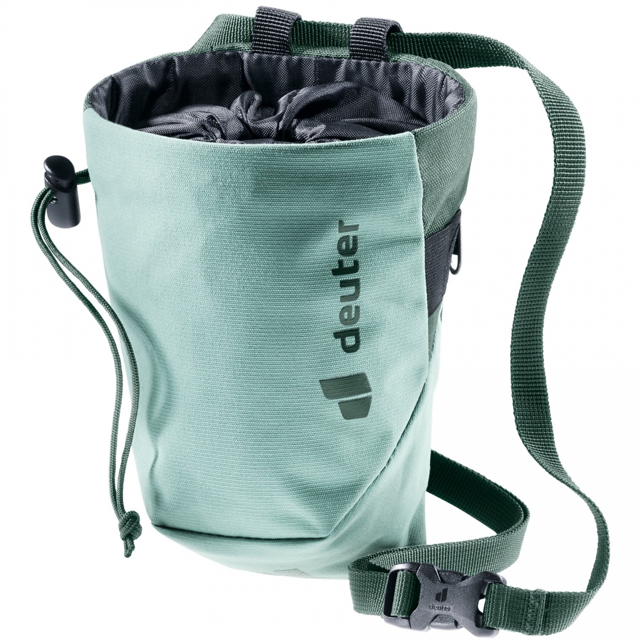 4046051124605 - Chalkbag Klettern Bouldern Gravity II M Hüftgurt Jadegrün Efeu