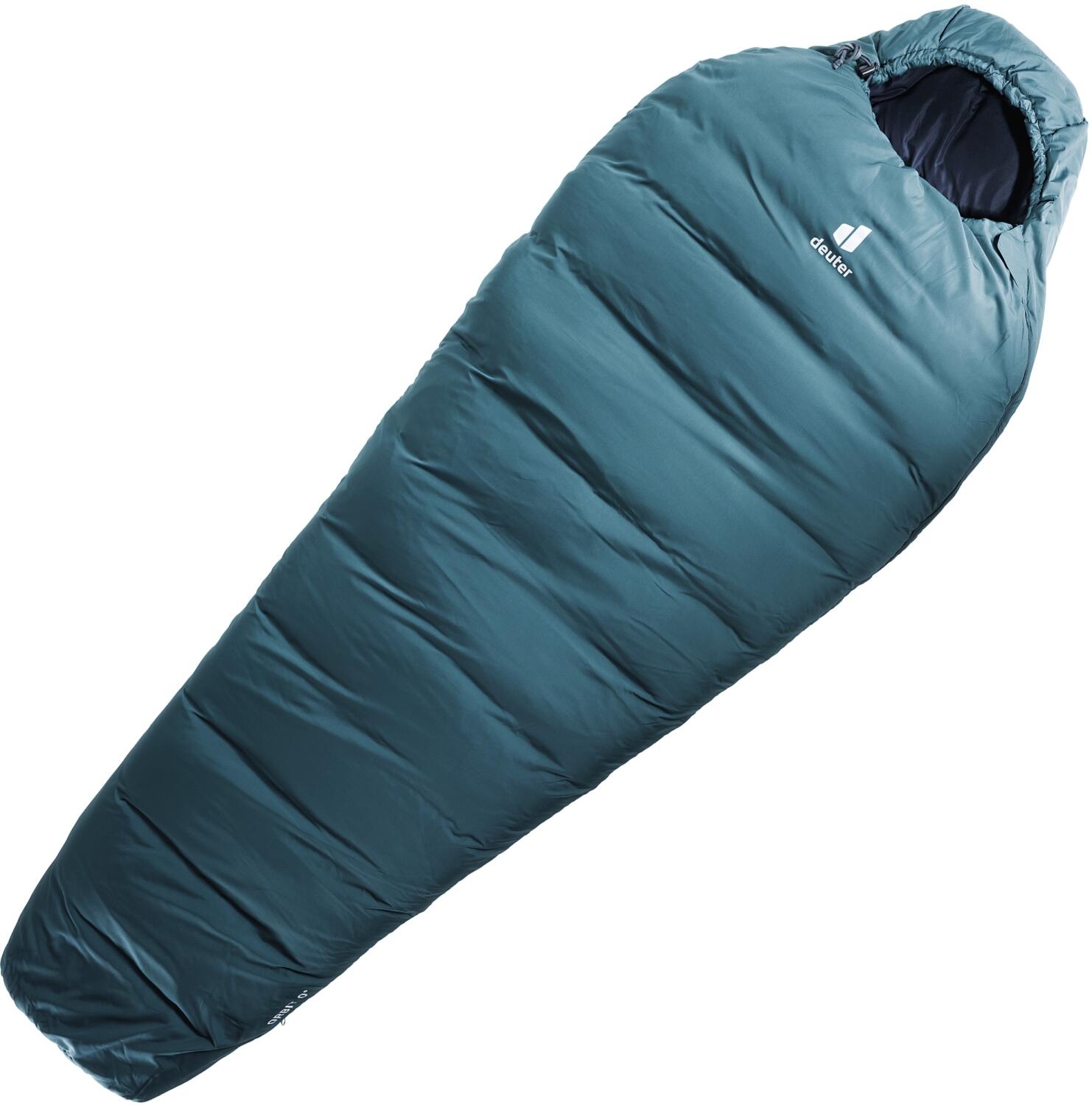 4046051131122 - - Orbit 0° - Kunstfaserschlafsack Gr 208 x 74 x 47 cm - Regular Zip Left Arctic  Blau