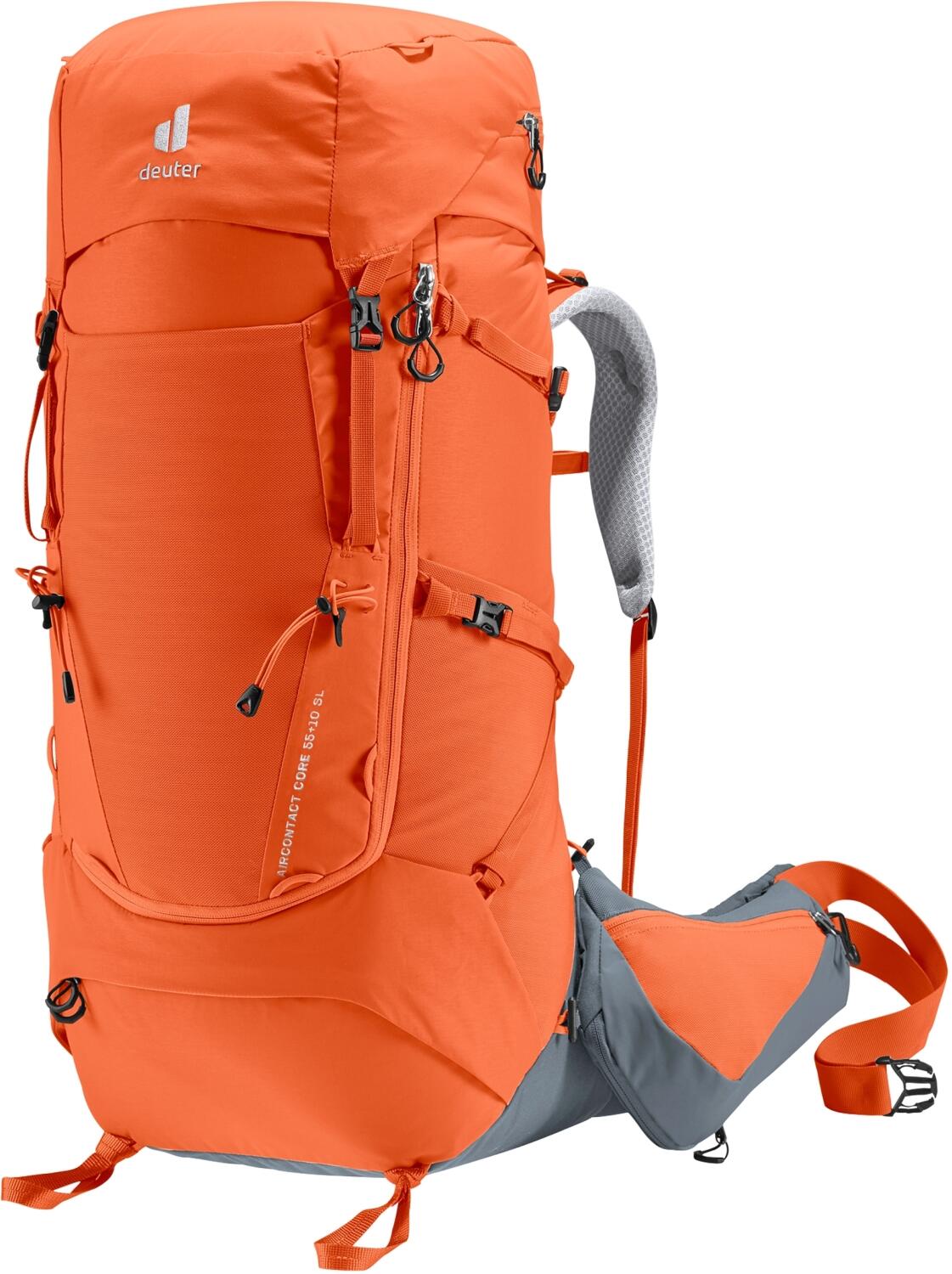 4046051131528 - deuter Aircontact Core 55+10 SL Damen Trekkingrucksack (Ziegel one size) Trekkingrucksäcke