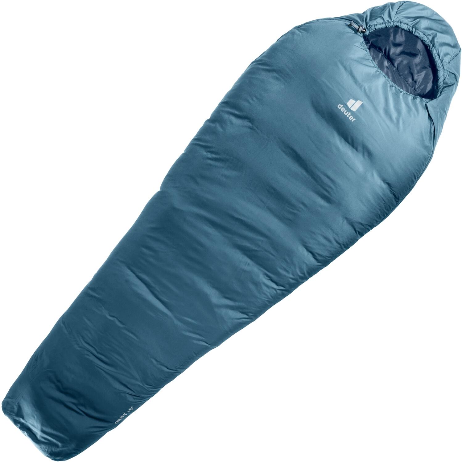 4046051154473 - Schlafsack DEUTER Orbit +5 Schlafsäcke Gr B L 74 cm x 208 cm mit Reißverschluss blau (atlantic ink) Schlafsäcke