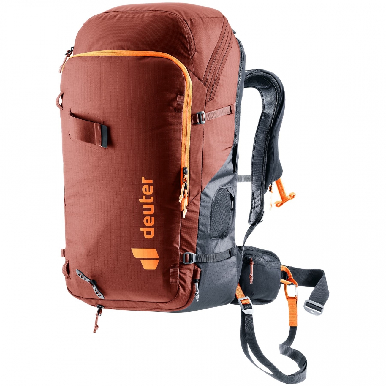 4046051154589 - Lawinenrucksack Alproof Tour SL 36+5L Alpride E2 Airbag Damen Redwood-Black
