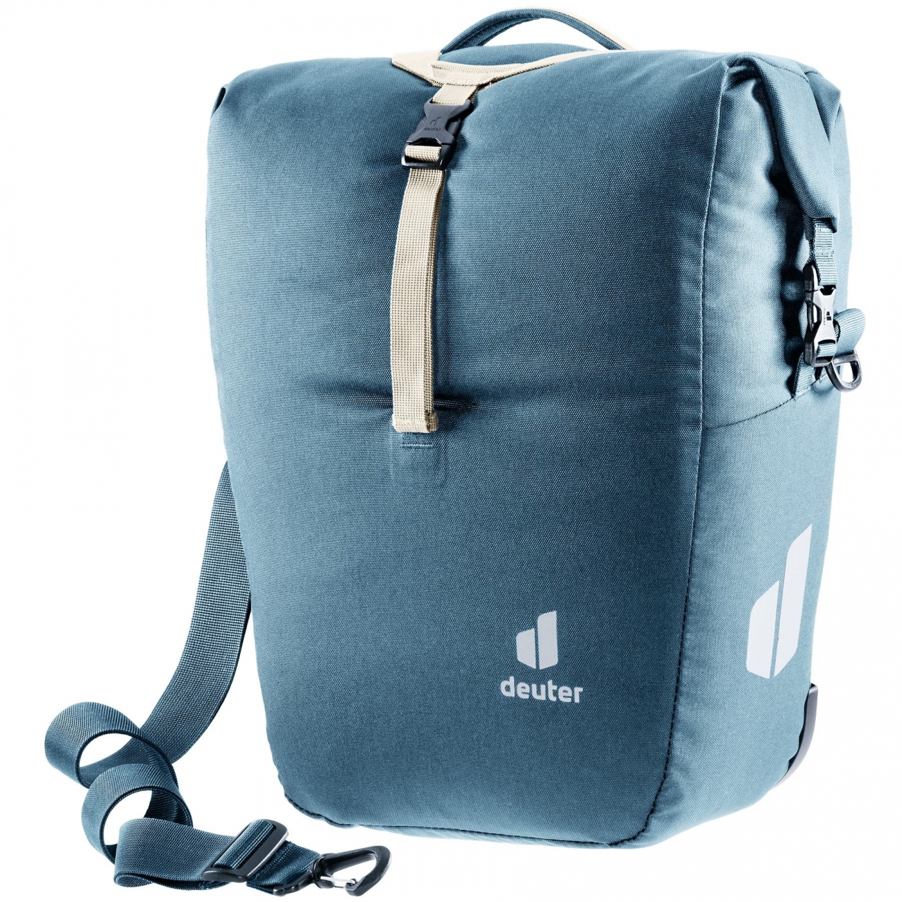 4046051157290 - Valbona Fahrradtasche 25L Commuter BagFix Roll-Top Grau Blau Atlantic