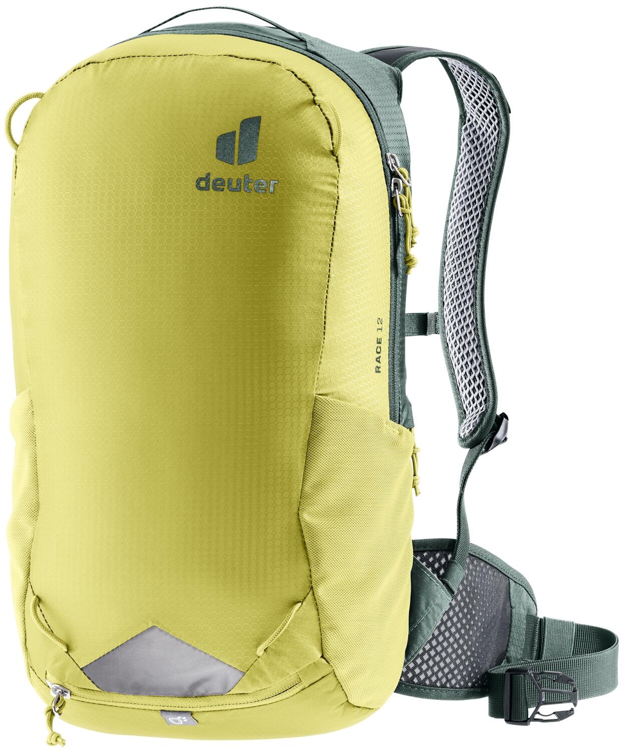 4046051159720 - Race 12 MTB Rucksack Airstripes Atmungsaktiv Leicht Recycelt Sprout-Ivy Gelb